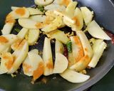 A picture of step 6 of Schezwan Potatoes /Mustang Aloo fry/Nepali Timur Aloo Masala.