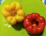 (電鍋)彩椒鑲肉的食譜步驟2照片