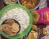 A picture of step 2 of Desi bhel puri.