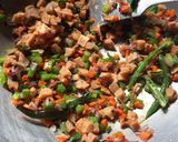 A picture of step 3 of Vermicelli Upma.