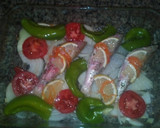 Foto del paso 3 de la receta: Salmonetes al horno con verduras