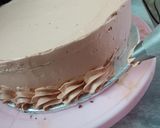 A picture of step 5 of Chocolate 🍫 loaded cake.
