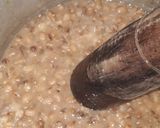 A picture of step 1 of Beans soup and pounded.
