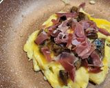 Foto del paso 3 de la receta Fajita de tortilla con champiñones y jamón 😋