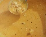 A picture of step 7 of Cheesy Chicken Marconi 😍.