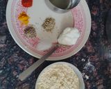 A picture of step 1 of Marwadi Gatte ki kadhi.