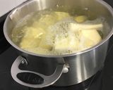 Foto del paso 1 de la receta Cena rápida - Salmón al horno sobre puré de boniato con bimi