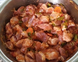Foto del paso 3 de la receta: Magro con pimientos verdes berenjena y champiñón