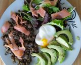 Une image de l'étape 7 de Salade de lentilles et saumon.