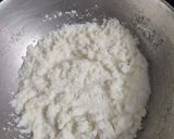 A picture of step 2 of Coconut ladoo.