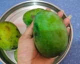 A picture of step 1 of Totapuri Mangoes Spicy Pickle.