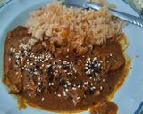 A picture of step 3 of Quick Mole with Chicken.