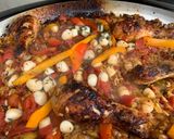 Une image de l'étape 9 de Paella sur BBQ au charbon.