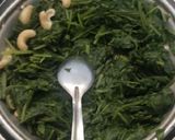 A picture of step 1 of Palak khichdi.
