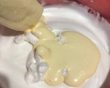 A picture of step 5 of Coconut Tres Leches Cake.