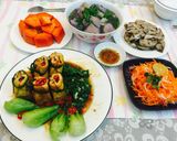 Hình bước làm 16 của món Đậu hũ bó mạ chay