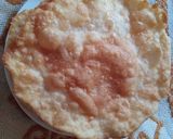 A picture of step 1 of Halwa puri.