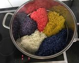 Hình bước làm 3 của món Xôi ngũ sắc
