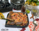 Beetroot,carrot rice with beef Kebabs(Arabian style)matakin girki9 hoto