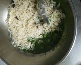 A picture of step 7 of Palak/Spinach Paneer Brown Rice Pulao (no onion no garlic).