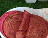A picture of step 4 of Beetroot oats dosa.
