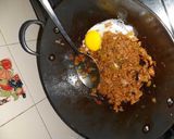 A picture of step 2 of Keema kathi roll.