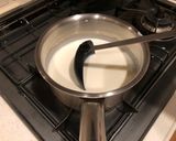A picture of step 1 of Japanese silky milk pudding.