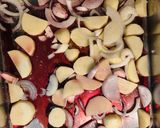 Foto del paso 4 de la receta Alitas al horno con patatas y cebolla