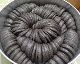 Foto langkah ke 8 dari resep Wool Roll Bread dengan tepung Ketan Hitam, dikukus.