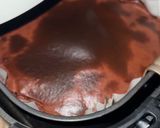 A picture of step 7 of Simple Air-Fried Yogurt Chocolate Basque Cake.