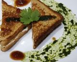 A picture of step 3 of Hung Curd Toast.