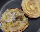 Foto del paso 6 de la receta: Sándwich🥙de berenjena,🍆calabacín y queso🧀crema🥯