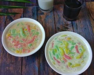 Es cendol (cendol hunkwe) - Step 7