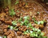 A picture of step 7 of Mutton chukka.