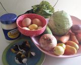 A picture of step 1 of Just like flower very easy and healthy salad.