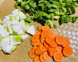 Foto langkah ke 1 dari resep Tumis Labu Wortel Pakcoy.