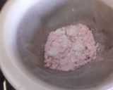 A picture of step 3 of Rose flavour rasgulla.