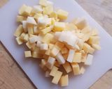 A picture of step 1 of Potato chickpea dish.