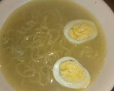 A picture of step 5 of Chicken noodle soup with egg.