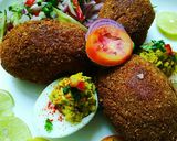 A picture of step 14 of Egg pakora/Egg Bonda (Dimer Davil in Bengali).