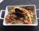 Pas rețetă Spaghete cu fructe de mare 🍝🍤 2 fotografie
