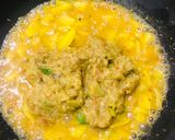 A picture of step 6 of Leftovers torai with aloo ki bujia.