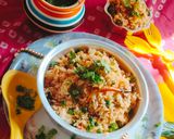 A picture of step 1 of Mumbai style tawa pulao.