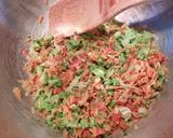 A picture of step 1 of Savory Vegetable, Ham, and Cheese Muffins.