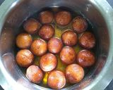 A picture of step 6 of Sooji gulab jamun.