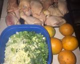 Foto del paso 1 de la receta: Pollo a la naranja al disco