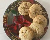 A picture of step 4 of Janmasthami special Panjari cookies.
