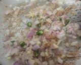 A picture of step 2 of Chana dal Appam stuffed with Peanut Masala.