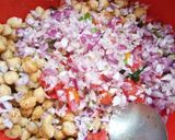 A picture of step 2 of Chhole chat.
