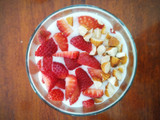Copa de quinua, yogurt y fresas